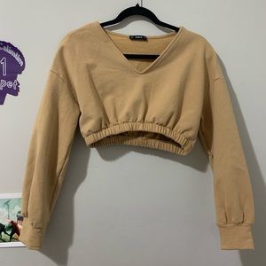 Shein Long Sleeve Crop Top